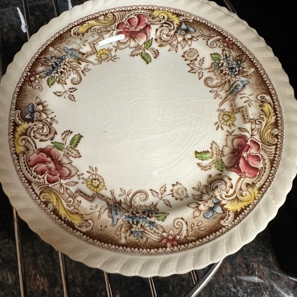 Vintage Johnson Brothers Devonshire Brown Floral 4 pc set. - Picture 2 of 6